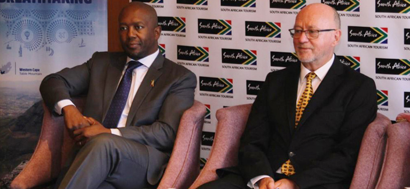 SA Tourism Minister Derek Hanekom and CEO Sisa Ntshona eye stronger bilateral connect with India