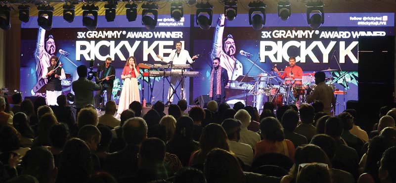 Ricky Kej performs at ITC Maurya